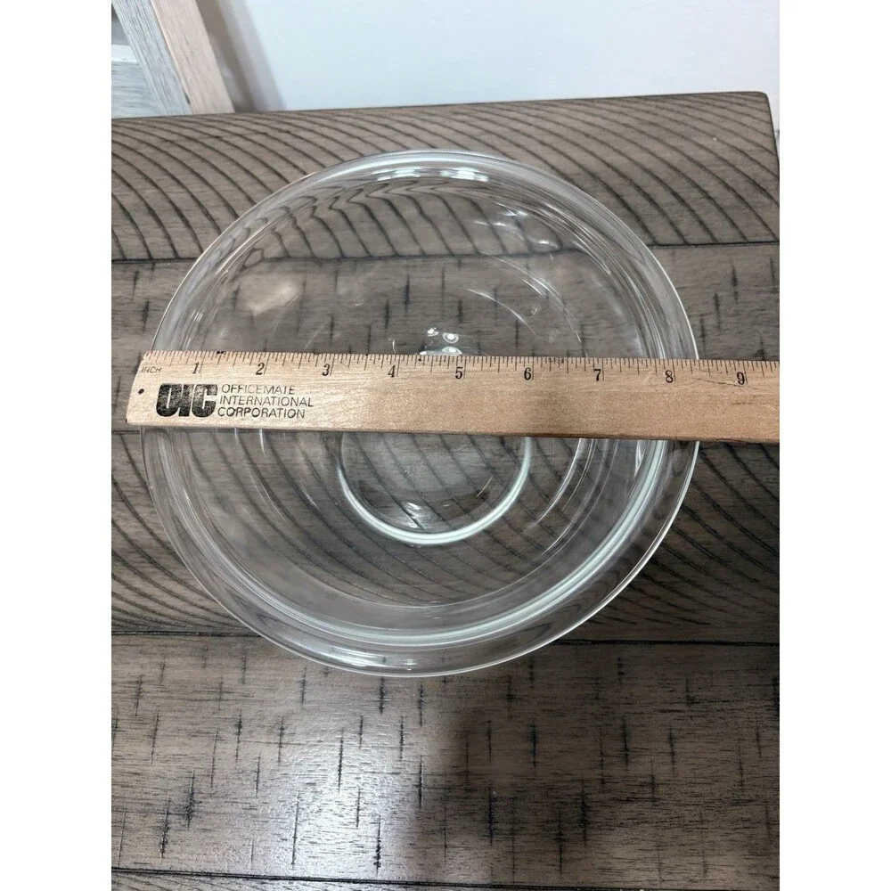 Pyrex #323 1.4 Liter Clear Glass Mixing Serving Bowl Clear by Corning Vintage